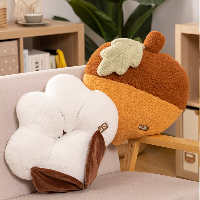 Rakuten - ぬいぐるみ 丸型 抱き枕 約40cm まくら クッション 置物 飾り物 誕生日プレゼント 3種類 どんぐり 綿花 ハスの実