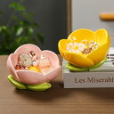 【2点2480円】玄関収納 キー収納 陶器製 アクセサリー置き かわいい おしゃれ 花の形 玄関 リビングルーム 花の置物 デスクトップ飾り インテリア雑貨 鍵/財布/眼鏡/口紅/腕時計 小物収納 誕生日 新築祝い 引っ越し 記念日 プレゼント