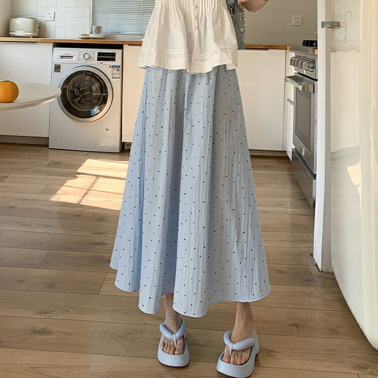 Rakuten - ワイドパンツ レディース ロングパンツ ガウチョ フレア タックパンツ ドット柄 アイスシルク ズボン ゆったり リラックス カジュアル ファッション 体型カバー 春 夏