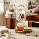 コーヒークールブリューポット 家庭用 冷浸しフルーツティーポット 大容量冷水ポット 珈琲 水出しコーヒーメーカー コンパクト 持ち運び 大容量 1000ml ク...