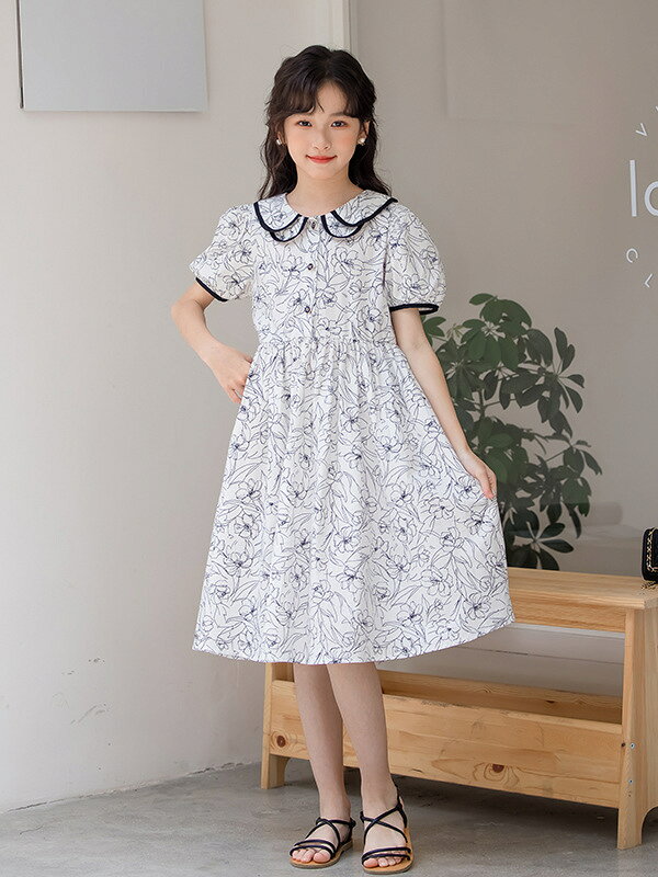 子供服 ガールズ 女の子 ワンピース プリンセスワンピース 半袖 夏 ファッション ...