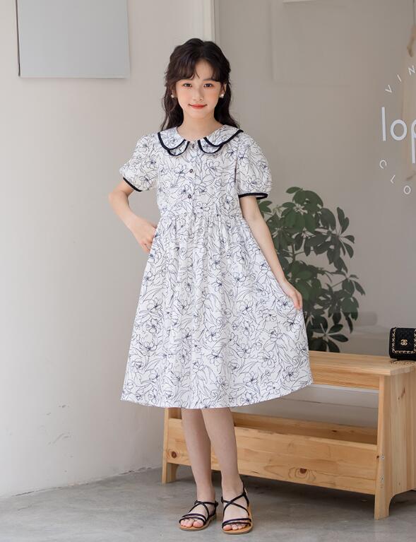 子供服 ガールズ 女の子 ワンピース プリンセスワンピース 半袖 夏 ファッション ...