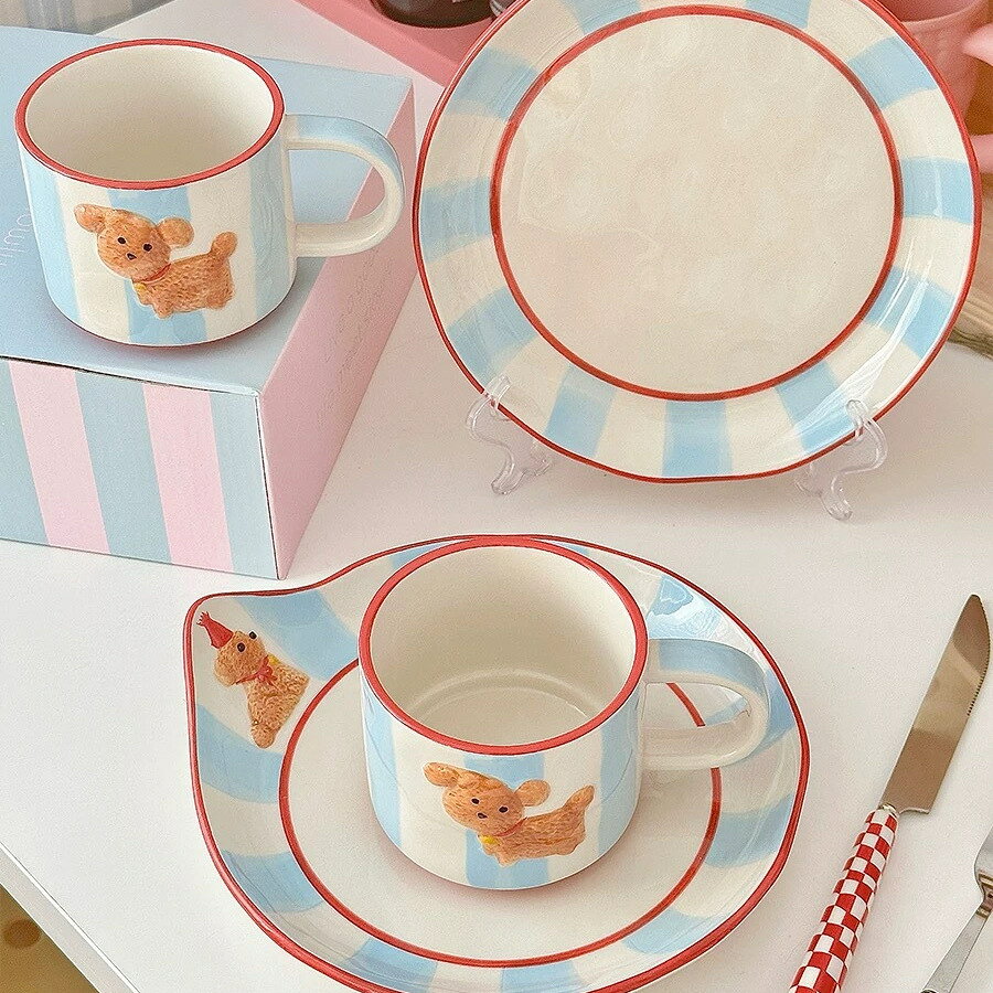マグカップ お皿 陶磁器 食器 ギフトセット 絵付け 手作り 食洗機対応 電子レンジ...