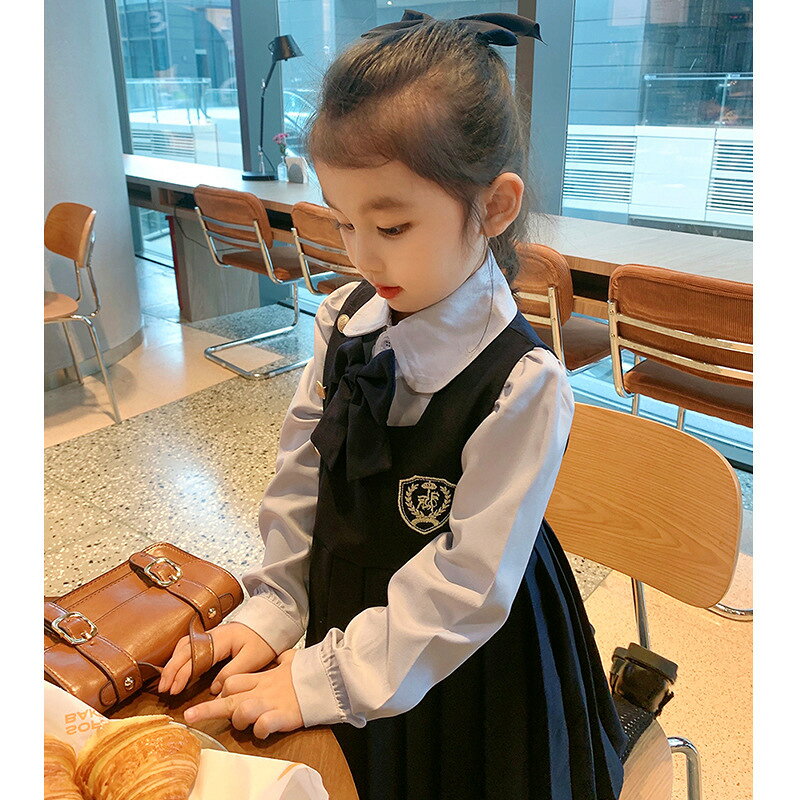 Rakuten - 韓国子供服 女の子 制服 スーツ フォーマル 入学式 卒業式 結婚式 発表会 七五三 受験用 記念日 キッズ ガールズ オシャレ 春秋 初節句 お宮参り 100cm 110cm 120cm 130cm 140cm