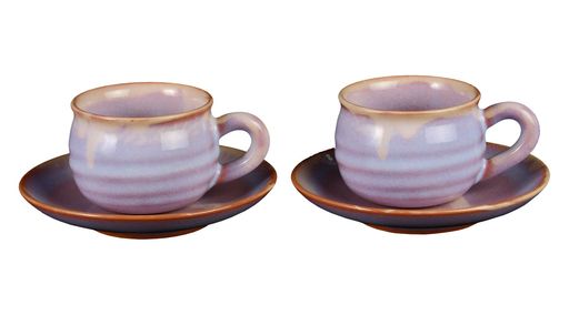 本体サイズ:碗/約径8x6cmx2 皿/約径13.5x2.5cmx2 素材・材質:陶器(萩焼) 生産国:日本 容量:碗/180mlx2 箱種類:化粧箱
