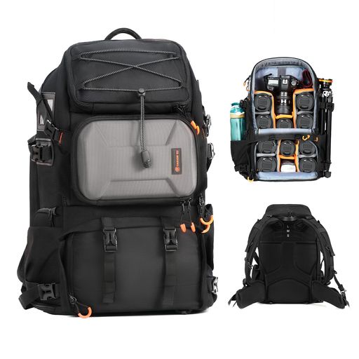 [TARION]30Lカメラバックパック2気室・フロント/サイドクイックアクセス・17インチ...