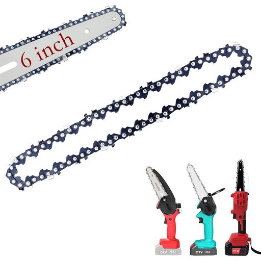 Aurooooaチェーンソー替刃6インチチェンソー替え刃チェーンソー交換刃電動のこぎりアクセサリー交換伐採木工切断枝切り家庭用園芸用