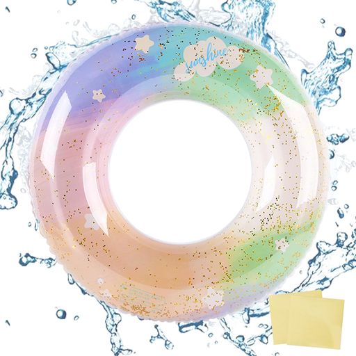 【🌴可愛い浮き輪】色んな可愛い模様があり、選択肢はたくさん、お好きなプリントをお選びください!泳ぎに行くときにスタイリッシュな風合いを添え、夏の雰囲気を作り出します!お洒落や可愛いのデザインなので、ビーチやプールでの写真撮影にも最適です! 【🌴製品仕様】セット内容は「浮き輪本体+補修テープ*2枚。」O型の浮き輪は四つのサイズがあり、可愛い浮き輪は、夏でプールやビーチでの雰囲気を盛り上がり、プレゼントにも適し、夏休みの旅行に最適です!。(*15歳未満のお子様は保護者の監督で使用することが必要です) 【🌴高品質の素材】高品質のPVC素材を採用して作られた浮き輪は、耐荷重性と浮力が強い、お肌に優しい、水遊びの醍醐味を味わっていただけます、上質の素材は、長時間使用することが可能、使用時の安全性も向上させられました。 【🌴持ち運びやすい】浮き輪は空気抜いた後、コンパクトに収納することが可能です、リュックやスーツケースの中で簡単に入れることができ持ち運びやすいです。(*ご注意!ご安全のため、浮き輪を使用する前に空気漏れの有無を確認してください。