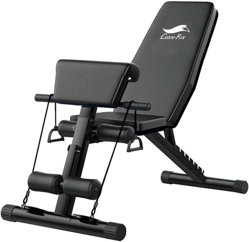 トレーニングベンチマルチシットアップベンチ折り畳み耐荷重350kgフラットベンチ筋トレ角度調節簡単腹筋背筋ダンベルベンチ収納便利-CFBH(黒)
