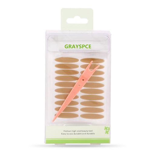 100枚レースメッシュアイテープ二重まぶたふたえテープ両面強力二重アイテープアイテープ二重テープアイプチ極細素肌色自然二重アイテープ二重まぶた目立たないテープ半月太め/楕円…