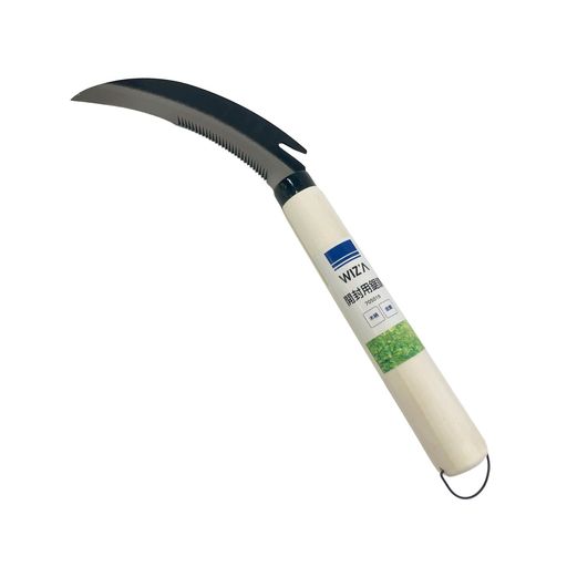 用途:PPバンド・縄・ロープ・クラフトテープ等の切断 全長:約230mm 柄長:約150mm 重量:約62g 一部鋸刃 全鋼 ご使用にあたって:長期間ご使用になりますと、木が乾燥して頭がガタつくことがあります。その場合は、一日程水につけ、木を太らせてからご使用ください。サビ防止の為、ご使用後はきれいに汚れを取り、刃部は油でふき取ってください。 注意:刃・柄にヒビなどがある場合は、使用しないでください。用途以外での使用または無理な力での使用は絶対にしないでください。刃と柄の接合部にガタつきがある場合は直して使うか、使用を避けてください。 材質:S-55C(全鋼) 原産国:中国