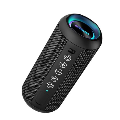 【没入感のあるサウンド&amp;2台同時接続で迫力アップ】 Ortizan Bluetoothスピーカーは、24W(12Wx2)のデュアルスピーカーに、音質を最適化する高性能プロセッサーと、低音を増幅するパッシブラジエーターを2基組み合わせました。小さなボディから、くっきりとした高音、なめらかな中音、そしてアウトドアでも響き渡るパンチの効いた重低音を実現しました。さらに、TWS機能にも対応しており、2台を左右に置いて同時に接続すれば、映画館のような立体感あふれるサラウンドサウンドが楽しめ、まるでライブ会場にいるかのような臨場感が味わえます。 【音楽に合わせて光る、雰囲気アップのRGBライト】 Ortizanポータブルスピーカーには、音楽のリズムに合わせて多彩な色へと変化するLEDライトが内蔵されています。パーティーやお風呂タイム、寝室の間接照明として、音楽と光で空間を一気に盛り上げます。音楽をかけないときは、雰囲気のあるインテリアライトとしても活躍。枕元やリビングのちょっとした照明にぴったりです。普段使いから特別な日まで、あなたの暮らしに彩りを添えます。