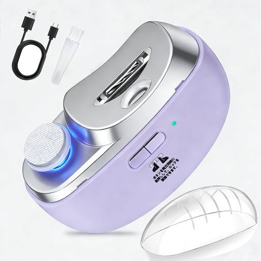 【2026・業界トップ人気・2in1爪切り】電動爪切り電動つめ削り電動つめきり電動爪やすり両用爪削り爪磨きLEDライト付きType-C充電超軽量簡単操作爪の傷を防止安全持ち運び簡単低騒音角質…