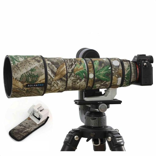 Rolanpro レンズコート ソニー FE 200-600mm F5.6-6.3 G OSS対応 専用レンズ炮衣 レンズ保護カバー3 層素材(防汚繊維/防水層/緩衝 PU)滑り止め対応撮影操作優先(ズーム/フォーカス環円滑回転)遮光罩…