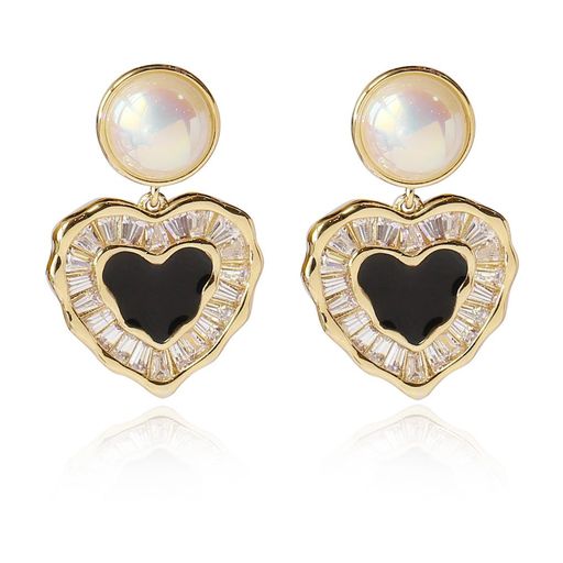 WICKM Cute and thoughtful dangling s925 silver needle simple design sparkling fashion earrings for women Popular Hypoallergenic ring earrings 18k earrings women earrings