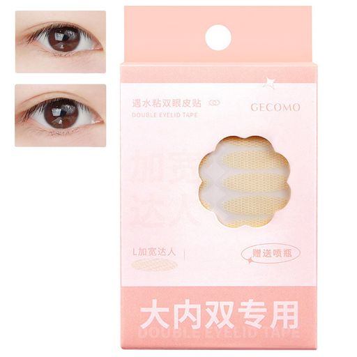 Gevlonecirly二重アイテープふたえテープ3タイプ二重アイテープメッシュ120枚強力二重テープ極細肌色目立たないメッシュテープ小噴瓶・Vピンセット・Yスティック1本付き(L#)