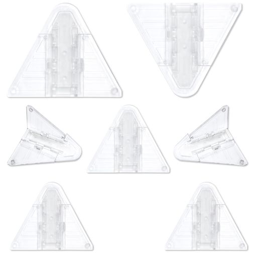 Lasoll子供安全ロック8個セット透明窓ロックドアレバーロック窓ストッパー引き戸ロックスライディング..