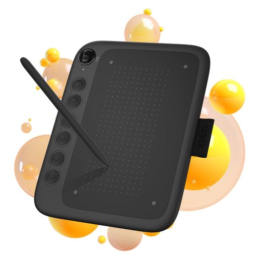 UGEEペンタブQ6ペンタブレット6.3x3.5インチスマホ対応板タブお絵描きショートカットキー6個16384レベ..