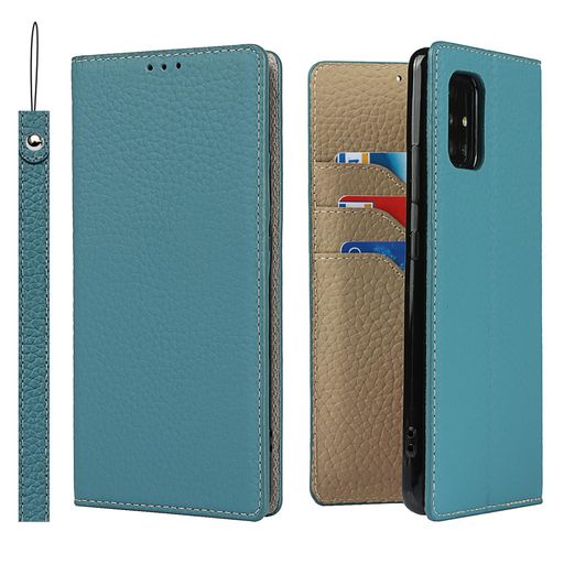 Rakuten - Havaya 対応 Galaxy a51 5G ケース ギャラクシーa51 5g ケース 手帳型 本革 ストラップ SC-54A スマホケース SCG07 au docomo 耐衝撃 カバー SoftBank カード収納 スタンド機能 レザー