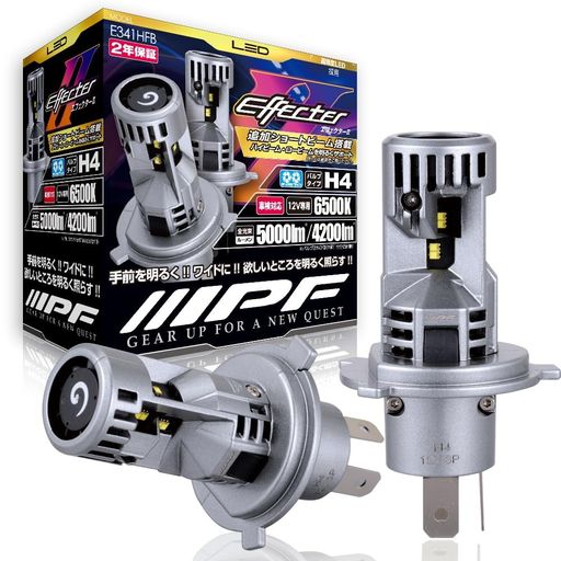 IPF ヘッドライト フォグランプ LED 車用 H4 Hi Lo切替 5000lm 4200lm 6500K ホワ...