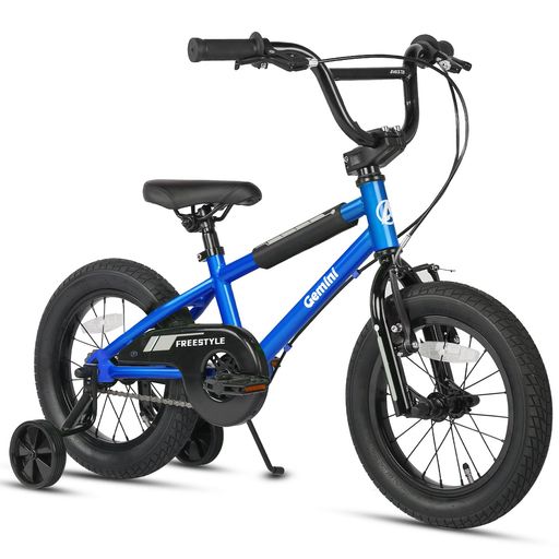 AVASTA(アバスタ)Gemini子供用BMX自転車かっこいい街乗りキッズバイク 5歳6歳7歳8歳 幼児小学生低学年高学年 男の子女の子こども キックスタンド 取り外し可能補助輪 高さ調節可能柔らかいサ…