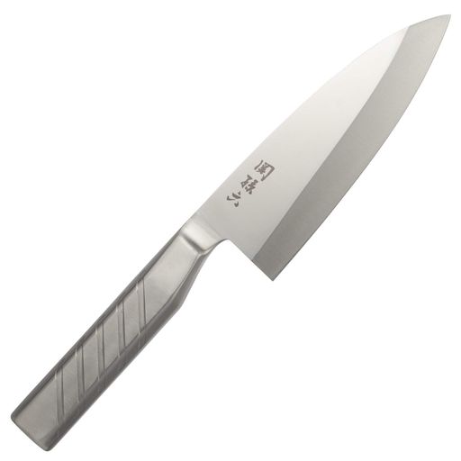 サイズ:302x54x24mm 重量:320g 素材・材質:刃=ハイカーボンステンレス刃物鋼、ハンドル=18-8ステンレススチール 生産国:日本