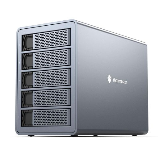 Printer Covers - [RAID機能]YottamasterHDDケース3.5インチUSB3.0接続5BayハードディスクケースSATA3.0対応24TBx5台搭載可能RAIDケース中小企業向け大容量外付けハードドライブエンクロージャアルミ