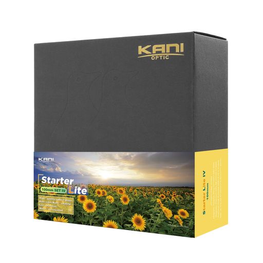 デュアルパーパスGNDフィルターが主体の入門向けセット KANI独自の多用途GNDにより1枚で様々な状況に対応可能 商品名称: HT100 IV Starter set Lite (品番: K31048) 対応角型フィルター: KANI フィルターフレーム装着の100mm幅角型フィルター (フィルターそのままでは装着不可) 付属品: ステップアップリング 67-82mm/72-82mm/77-82mm