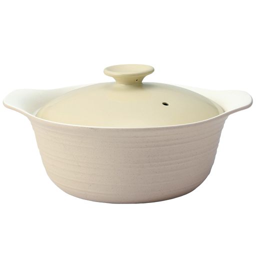 TAMAKIエアリー土鍋M30x26.5x高さ16.5x底面直径16cm超軽量電子レンジ対応オーブン対応ガスレンジ対応ハ..