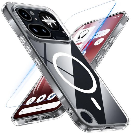 OWKEY Nothing Phone (4a) Pro ケース  透明 黄ばみなし マグネット搭載 マグセーフ対応 全面保護 耐衝撃 レンズ保護 薄型 軽量 指紋防止 ストラップホール MagSafe対応 Nothing