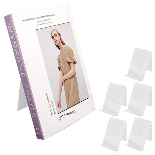 【展示会御用達】ブックスタンドアクリルスタンドディスプレイスタンド6個セット