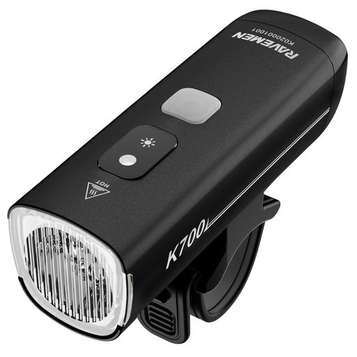 RAVEMENK700自転車ライト700ルーメン光センサー・振動センサーで自動オンオフUSB-C充電IPX7完全防水PSE認証昼間走行モード4段調光サイド視認性通勤・防災対応懐中電灯兼用日本語説明書付