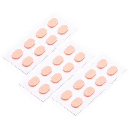 素材構成: 抗菌スポンジパフ・医療用粘着シール サイズ:長さ9x幅6mmx(薄型)厚み1mm。取り替えに便利な12セット組 原産国:日本 剥がしてもフレーム表面を傷つける事は無いのでお気に入りのフレームにも安心してご利用頂けます! 鼻パッドの跡が気になる方。お化粧崩れが気になる方。メガネが重く感じる方などにおすすめ。