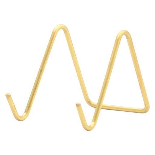 真鍮ワイヤースタンドゴールドスマホスタンドカードスタンド名刺立てなどに(小)