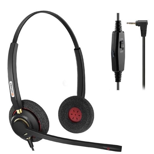 ✔「デバイスとの互換性」Aramaの標準2.5mm電話機用ヘッドセットは2.5mmヘッドフォンジャックを備えた電話機での作業のみ対応できます。Polycom、Cisco、Panasonic、Zultys、GrandStream、Gigase...