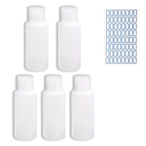 KASELINミニボトル旅行トラベルボトル詰め替えPE小分けミニプラスチック30ml5本セット小さいミニ半透明液体(詰め替えシャンプー・リンス対応)化粧品保存詰め替え旅行出張お出かけトラベ…