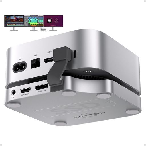 Usb Hubs - PULWTOPUSBCハブドッキングステーションMacMiniM4/M4Pro2024&VESAマウント対応、MacMiniM4ハブ(8TBNVMeSSDエンクロージャ付き)、スタンドドック(SD/TF