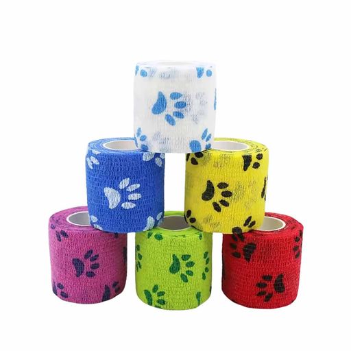 FineGood ペットフレックス テーピング 自着性 弾性包帯 バンテージ ペット 犬用 ...