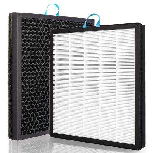 Levoit Vital 100S 用 交換フィルター 2枚セット 空気清浄機 互換品 Vital 100S-RF Vital 100S-RF-PA 対応 3層ろ過 HEPA 活性炭 フィルター 脱臭 集塵 ほこり 花粉 ペット アレルギー対策