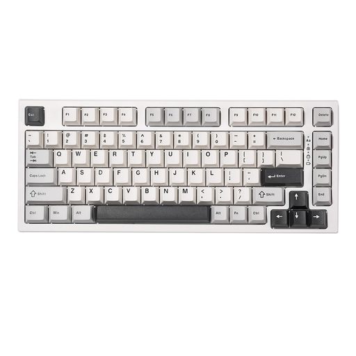 YUNZIIYZ7575%ホットスワップ対応ワイヤレスゲーミングキーボードRGBバックライトBT5.0/2.4G/USB-C、DyeSubPBTキーキャップLinux/Win/Mac用技適認証取得(GateronGPro