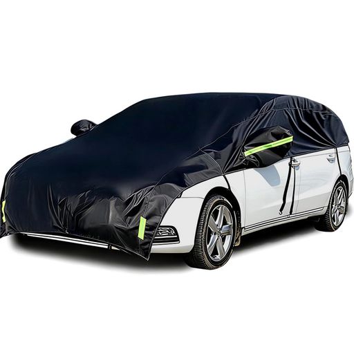 車カバーハーフカーカバーボディーカバー自動車カバー車体カバーハーフカバー防水防塵UVカットハーフ車カバー420Dオックスフォード生地ブラック(Sedan)