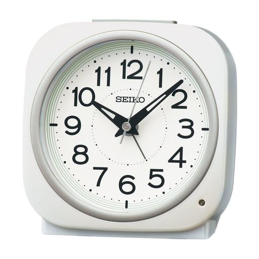 Other - セイコークロック(SeikoClock)目覚まし時計置き時計自動点灯アナログ夜でも見える白パール115x115x79mmKR519W