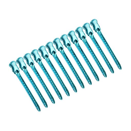 材質:スチール 色:ブルー 数量:12個ダッカール ヘアクリップ サイズ:1個長さ約9.5cm クリップの片面には小さな穴を設けており、挟んだ状態で髪の毛が滑るのを抑えてくれます。持ち手部分にも小さな穴が付いているので、クリップを開く際に、滑りにくく持ちやすくなっております。 洗顔・メイクなどにご利用いただけます。常に良いスタイルで髪を保つ。