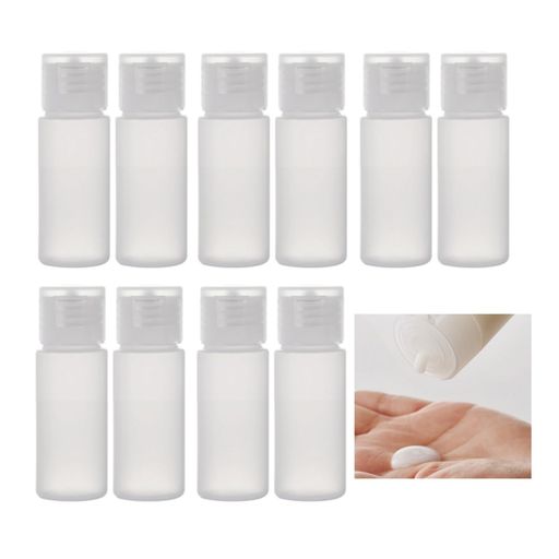 10個セット 詰め替え可能な旅行用化粧品ボトル 15ml/30ml/50ml TSA対応 フリップキャップ付 漏れ防止設計 プラスチック製 シャンプー・ローション用 携帯用スキンケア容器 透明リフィル可能 (… nextstore0507-10133011 NEXT STORE17 パッケージ画像