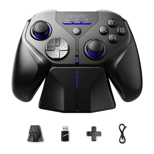 LeadjoyXenoPlusゲームコントローラー有線/2.4G/Bluetoothマルチモード接続TMRスティック搭載1000Hzポーリングレーホール&マイクロスイッチデュアルトリガー8マイクロスイッチスマート充電ドック…（楽天・NEXT STORE17）