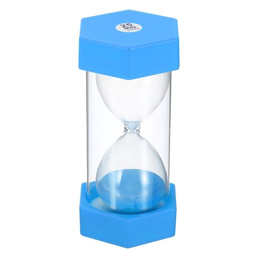 PATIKIL 25ミニッツサンドタイマー 六角形 スモール 砂時計 プラスチックカバー付...
