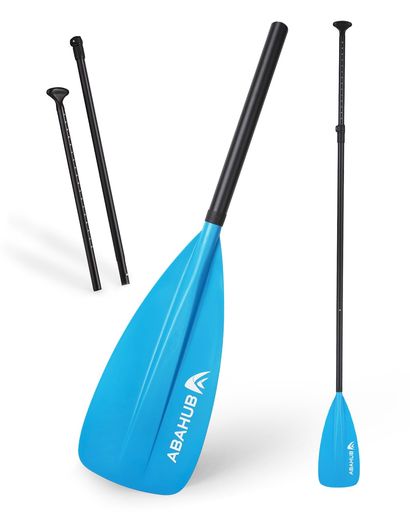 ABAHUB SUP パドル - 3ピース 調節可能なスタンドアップパドル - パドルボード用軽...
