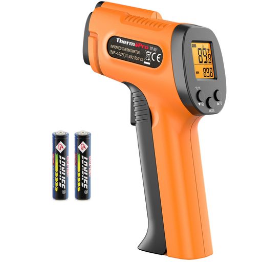 ThermoPro非接触温度計料理温度計赤外線デジタル-50°C~550°Cバックライト付きキッチン油温度揚げ物オーブン鉄板温度水温パン作りエンジンエアコンプール