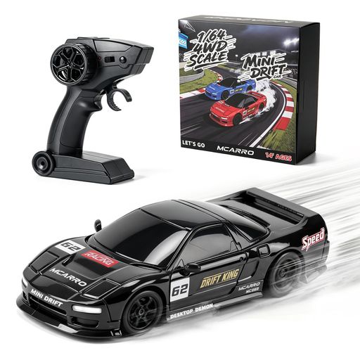 超高速&amp;長時間駆動:‌ この1/64スケールのRCドリフトカーをGPS計測最高速度2m/sまで駆動。バッテリーは20分充電で35~40分の連続走行を実現し、レースを存分に楽しめます。 全地形対応ドリフトタイヤ:‌ 11mmローグリップタイヤと0.8mmの最低地上高により、タイル、ハードウッド、ローパイルカーペット上を滑るように走行。セミプロポーショナルステアリングと最大20°の切れ角がリアルなセミトラックのドリフトを再現し、本格的なRC操作感を実現。 机に置くだけでも、目を奪われる美しさ:‌ コレクターズグレードの塗装技術は、荒っぽい運転にも耐える耐久性を備えながら、サーキットの猛獣のようなビジュアルを保ちます。 連動ライト&amp;充実サポート:‌ 送信機で操作可能なヘッドライト、ブレーキランプ、バックライト(点灯/点滅/消灯の3モード)がリアリズムを倍増。 特別なブレーキキャリパーデザイン:実車の構造美を忠実に再現。精巧にデザインされた塗装とボディディテールは、手に取ってじっくり鑑賞する楽しみも、家族や友人とのドリフトバトルも、どちらも存分に愉しめます。 ドリフトコースと一緒にご使用いただくことをお勧めします。