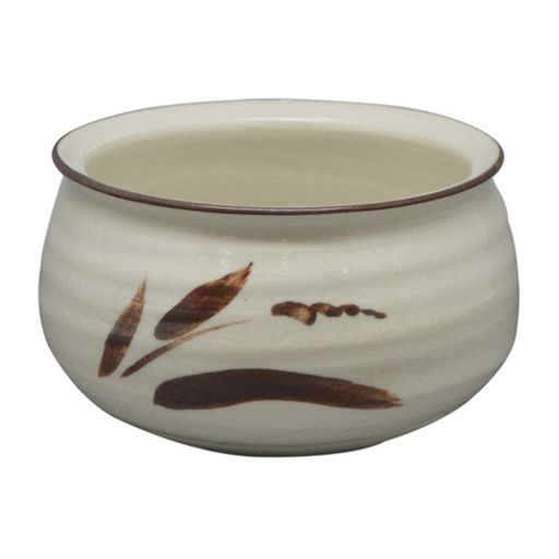 五陶(Goto) 建水 白 サイズ:直径10.6x高さ6.2cm 煎茶用 志野 紙箱入
